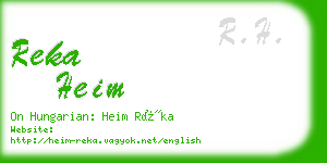 reka heim business card